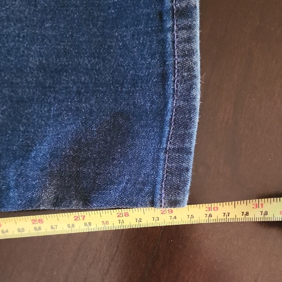 J. Jill Dark Indigo High Rise Straight Jeans sz 10 - Picture 6 of 7